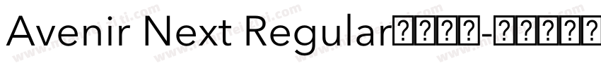 Avenir Next Regular字体下载字体转换
